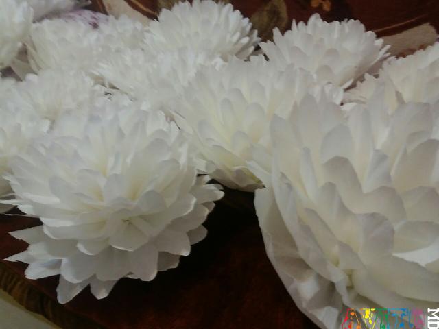 Оформление мероприятий искусственными цветами