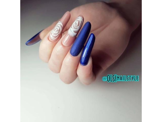 Профессиональное наращивание ногтей, дизайн, коррекция, аппаратный маникюр.