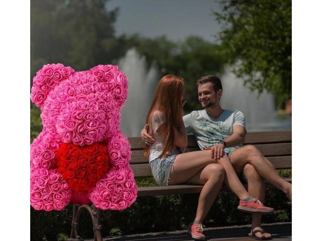 Супер акция мишка из роз 510 лей