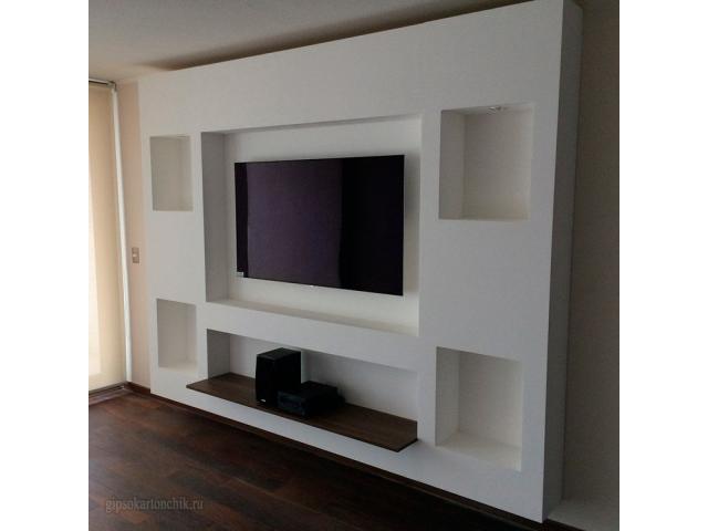 Установка кронштейнов для тв.