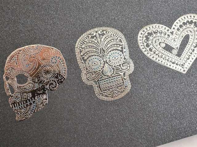 Никелевые наклейки. Наклейки из никеля. Металлостикеры.