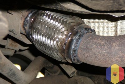 Замена гофры, Сварка глушителя