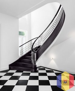 Элитные лестницы в Кишиневе, проектирование и изготовление