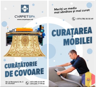 Curățarea mobilei moale și a covoarelor_ Химчистка мягкой мебели и ковров.