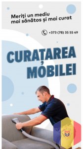 Химчистка мебели и ковров / Curățarea mobilei moale și covoarelor.