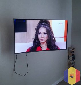Установка телевизоров на стену. Montarea televizorului pe perete.