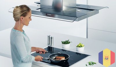 Установка кухонной вытяжки вентиляции над плитой на кухне. Всех типов