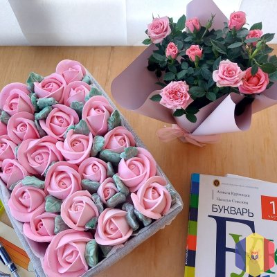 Зефирные букеты, коробочки, необычный подарок.