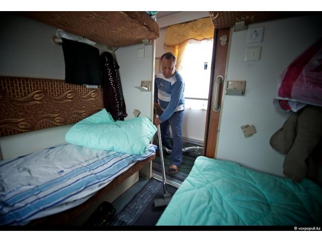 Уборка поездов в Польше