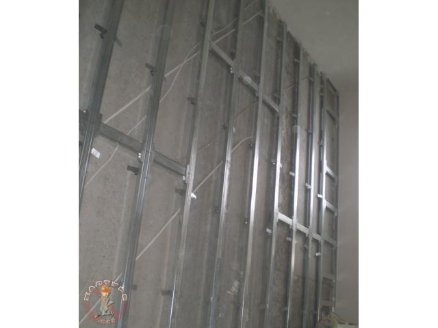 Выполняем подряды на работы по монтажу гипсокартона, шумоизоляции помещений.