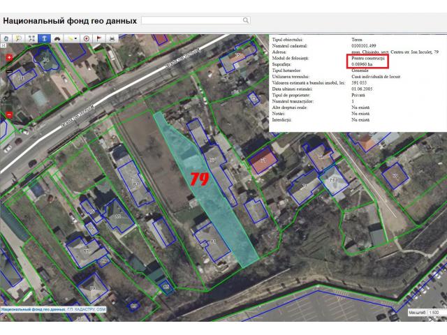 Продается земельный участок под строительство, 9 соток в центре города (str. Ion Inculeț 79) !